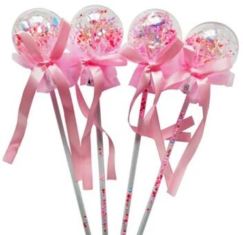 新款地摊儿童波波球玩具发光星空球玩具魔法棒LED发光棒发光玩具地摊玩具采购